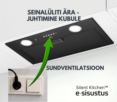 Uusarenduse köök | Soojustagastusega sundventilatsiooni juhtimise viimine kubule ja seinalüliti eemaldamine